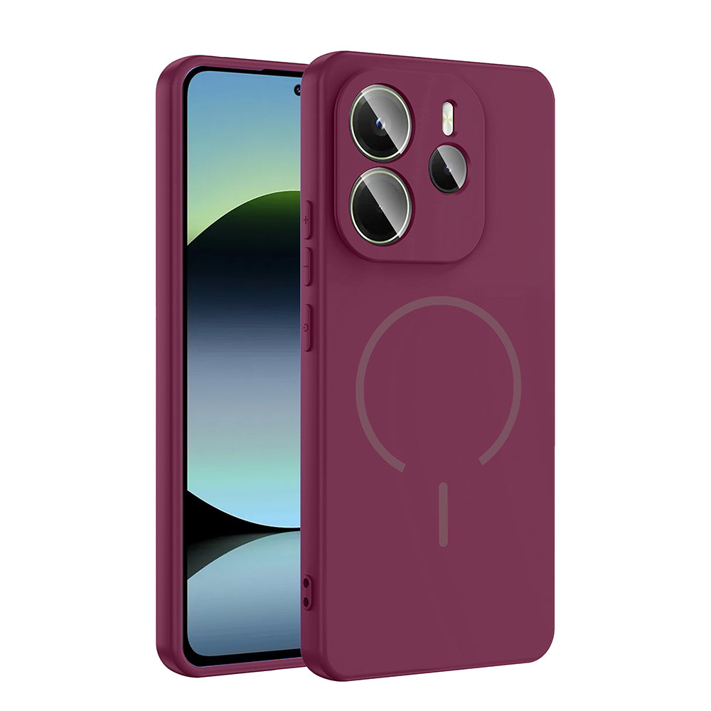 Cepax Xiaomi Redmi Note 14 4G M-safe Şarj Özellikli Meta Kılıf
