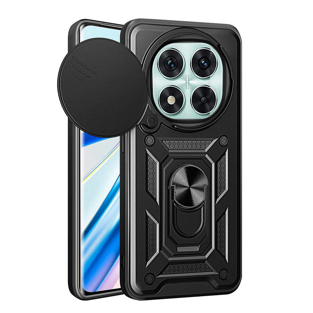 Cepax Xiaomi Redmi Note 14 Pro 5G Magnetik Standlı Kamera Korumalı Sürgülü Vega Kılıf