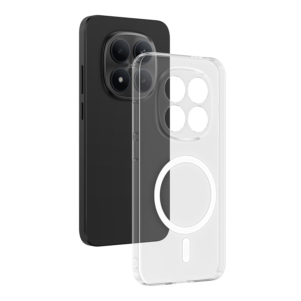 Cepax London Xiaomi Redmi Note 15 Pro Plus Kamera Korumalı M-Safe Şarj Özellikli Şeffaf Sert PC Kılıf