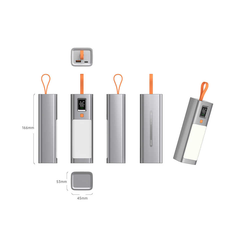 Xipin T134L Işıklı PD 100W Hızlı Şarj Özellikli 20000 Mah Powerbank - 2