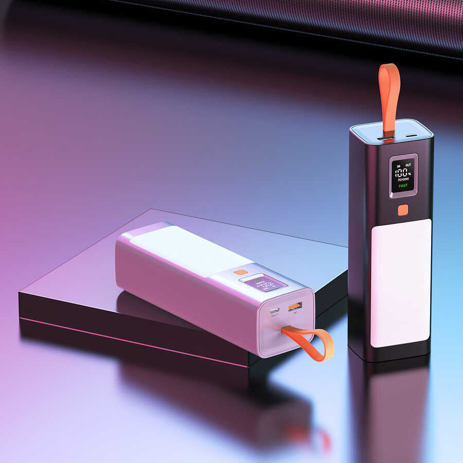Xipin T134L Işıklı PD 100W Hızlı Şarj Özellikli 20000 Mah Powerbank - 4