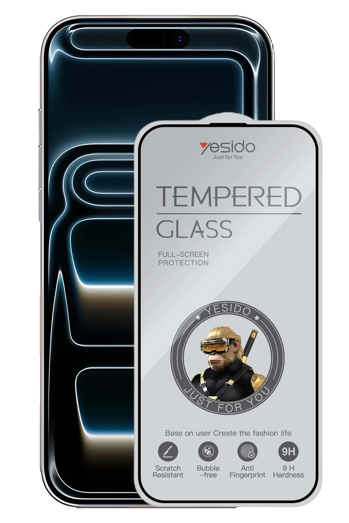 Yesido iPhone 17 Pro TG26 Ultra Clear HD Cam Ekran Koruyucu