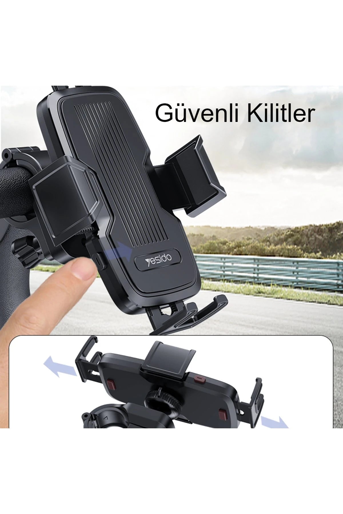 Yesido C127 Bisiklet İçin Ayarlanabilir Telefon Tutucu