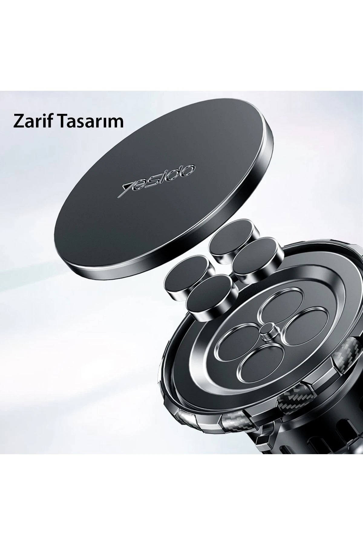 Yesido C160 360 Derece Ayarlanabilir Vantuzlu Manyetik Magsafe Araç Tutucu