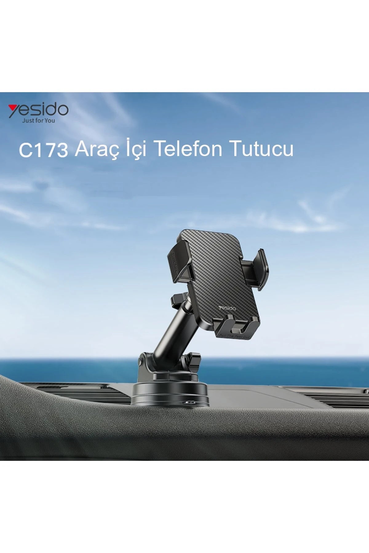 Yesido C173 Yapışkanlı 360 Derece Ayarlanabilir Araç Tutucu