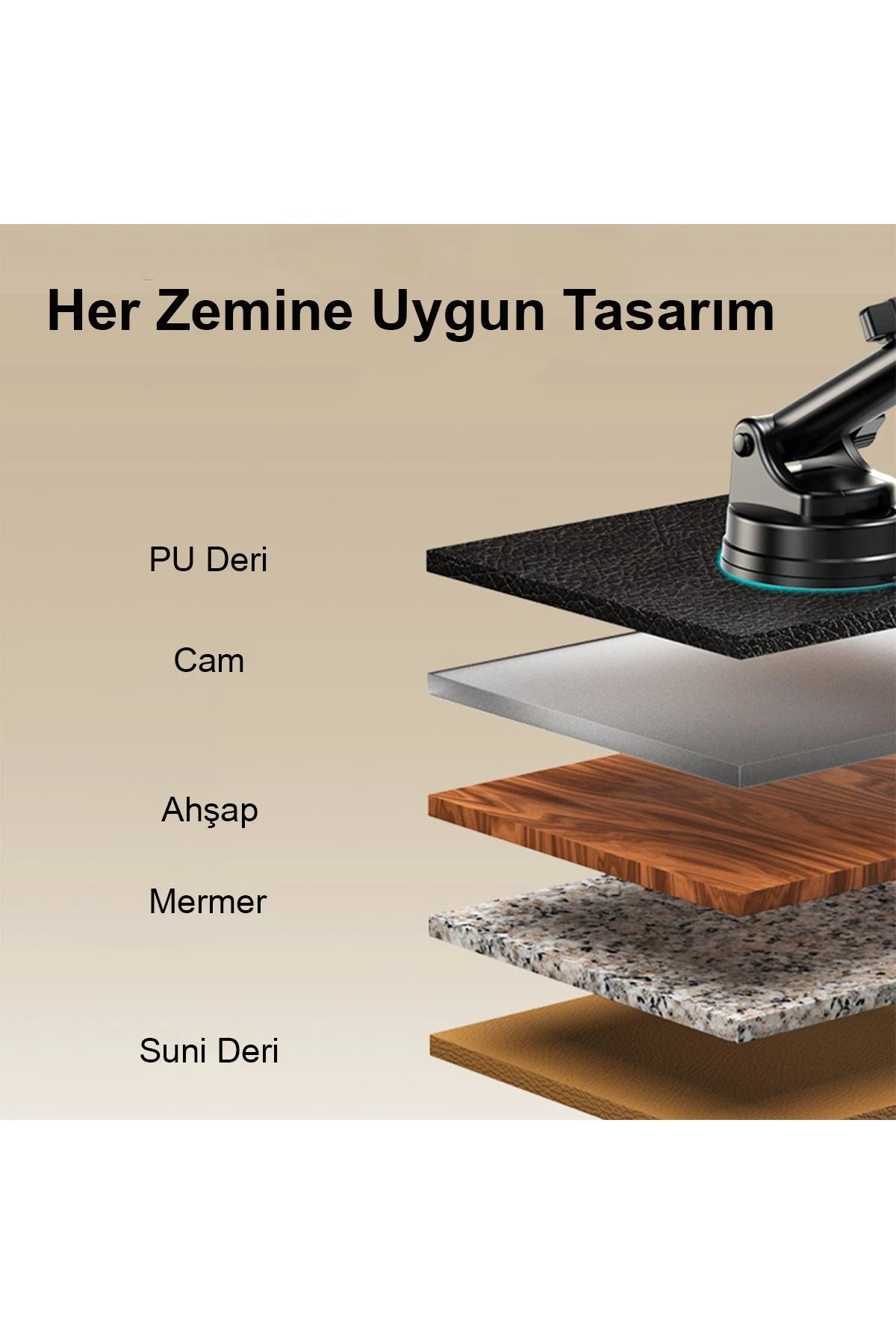 Yesido C173 Yapışkanlı 360 Derece Ayarlanabilir Araç Tutucu