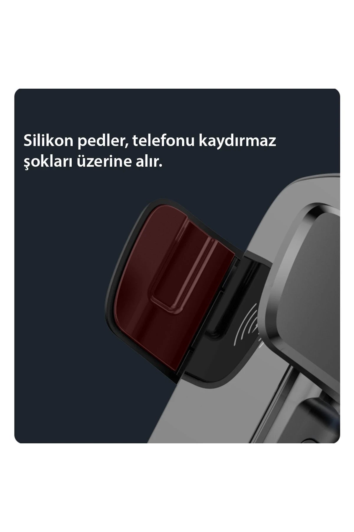 Yesido C186 Izgara Klipsli ve Vantuzlu 15W Kablosuz Şarjlı Araç Tutucu
