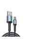 Yesido CA74 1.2M 2.4A Hasırlı Usb to Type-C Hızlı Şarj Kablosu