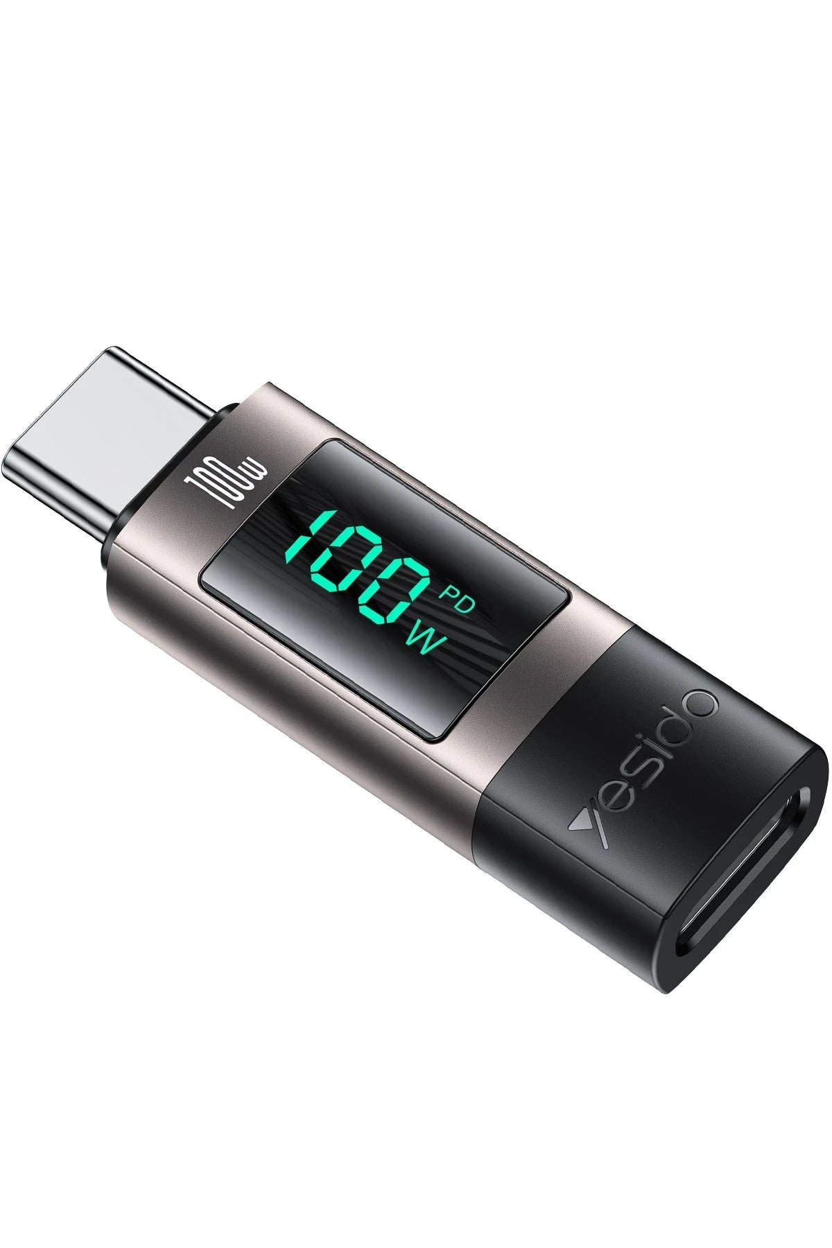 Yesido GS24 Type-C to Type-C 100W Dijital Ekranlı Dönüştürücü