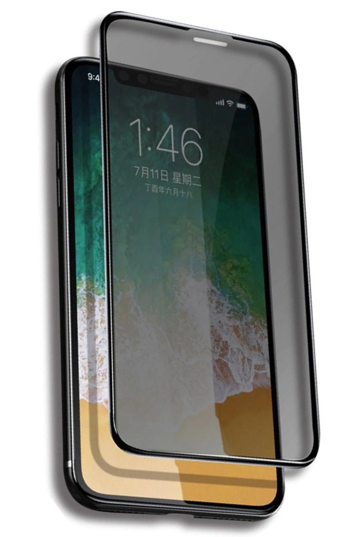 Yesido iPhone 12 Pro TG13 5D Hayalet Cam Ekran Koruyucu