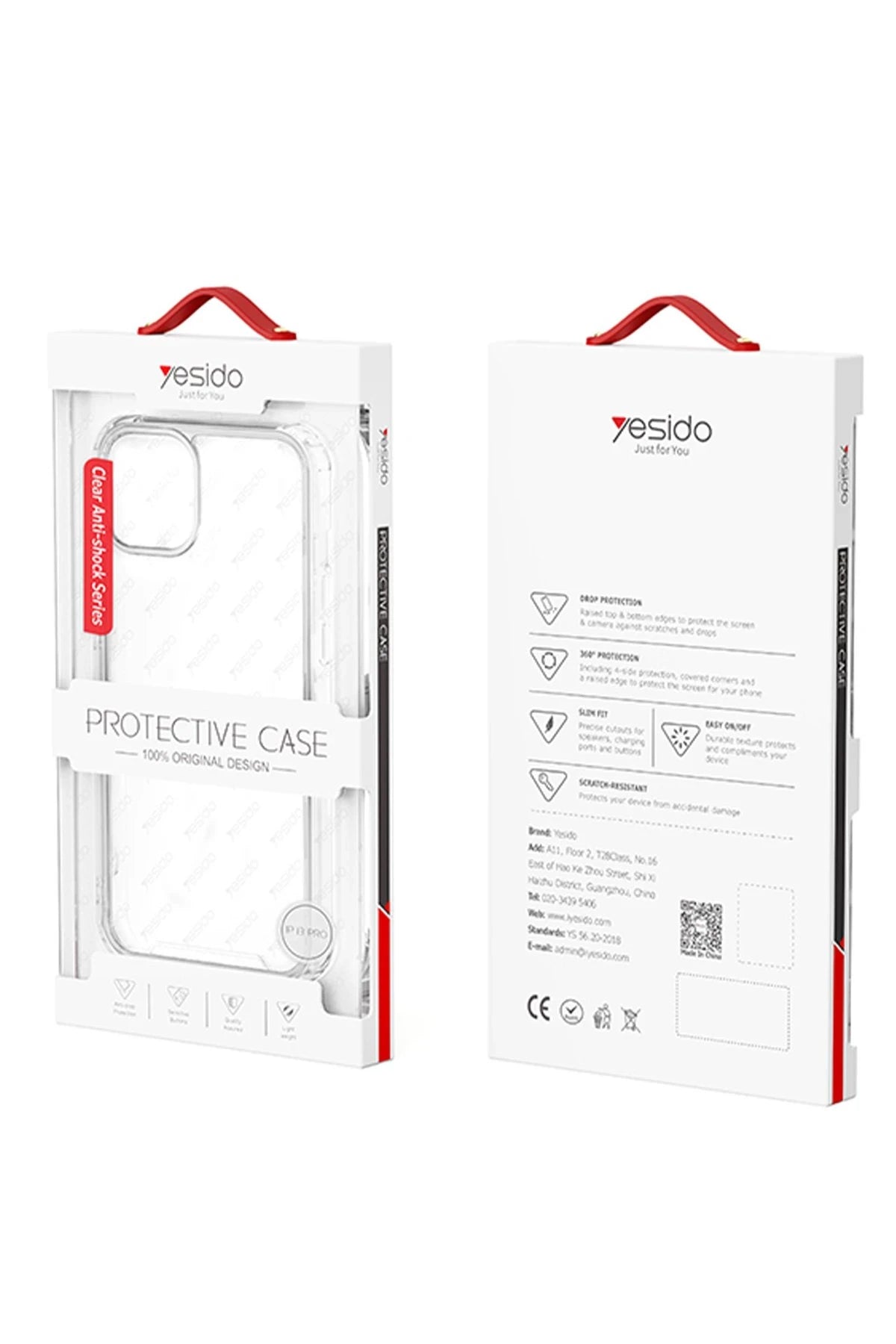 Yesido iPhone 16 Plus PC01 Clear Anti-Shock Telefon Kılıfı