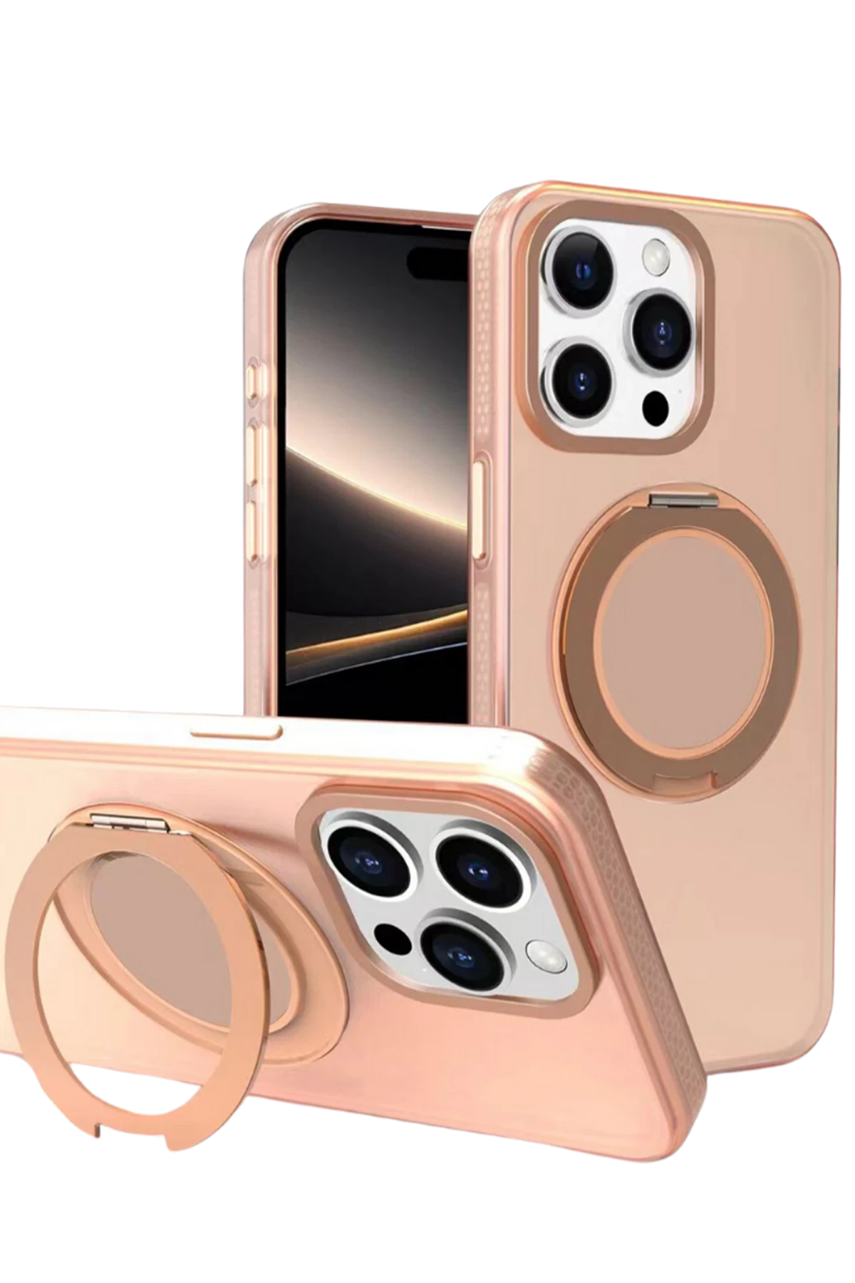 Yesido iPhone 16 Pro Max PC17 Roza Magsafe Standlı Telefon Kılıfı