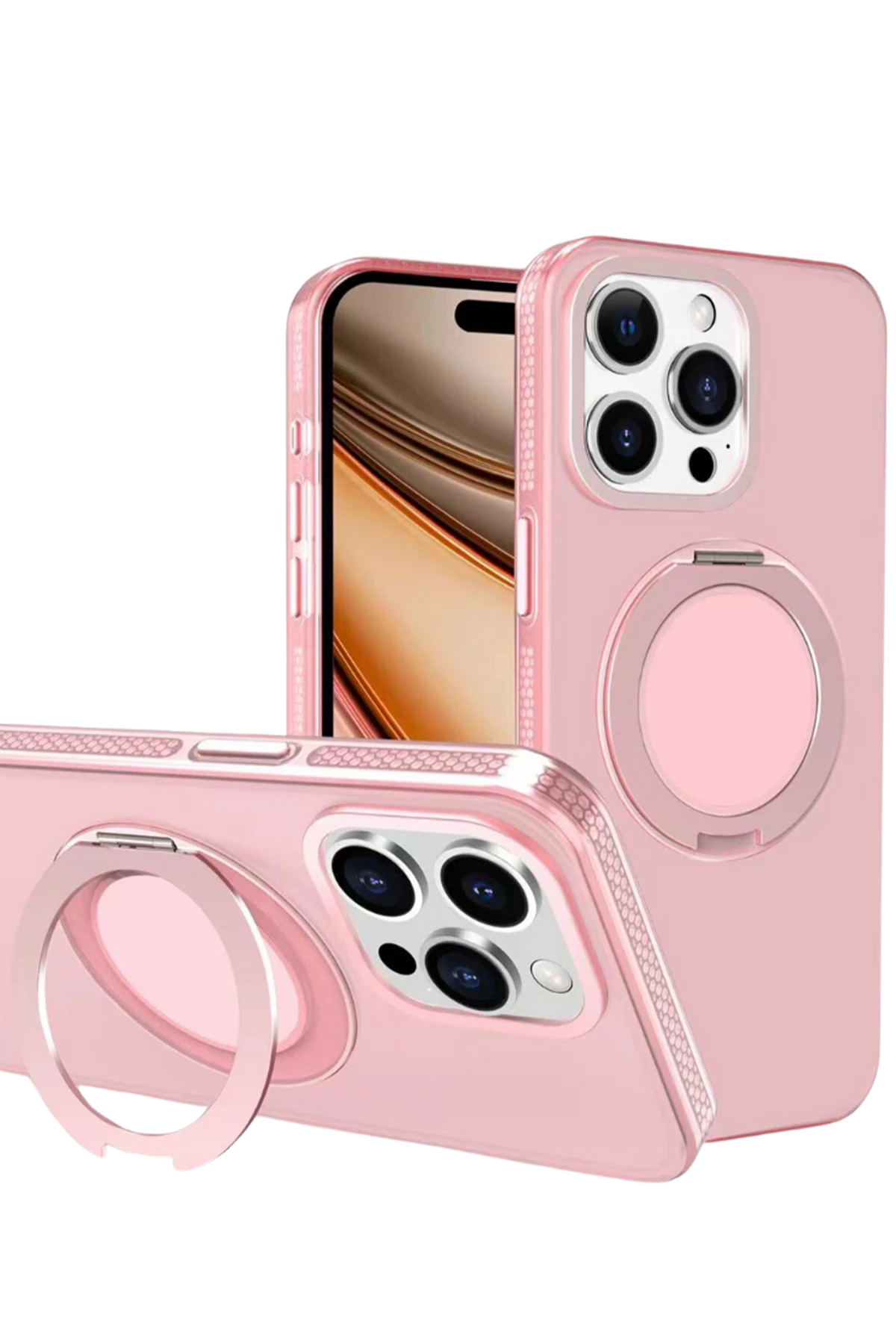 Yesido iPhone 16 Pro PC17 Roza Magsafe Standlı  Telefon Kılıfı