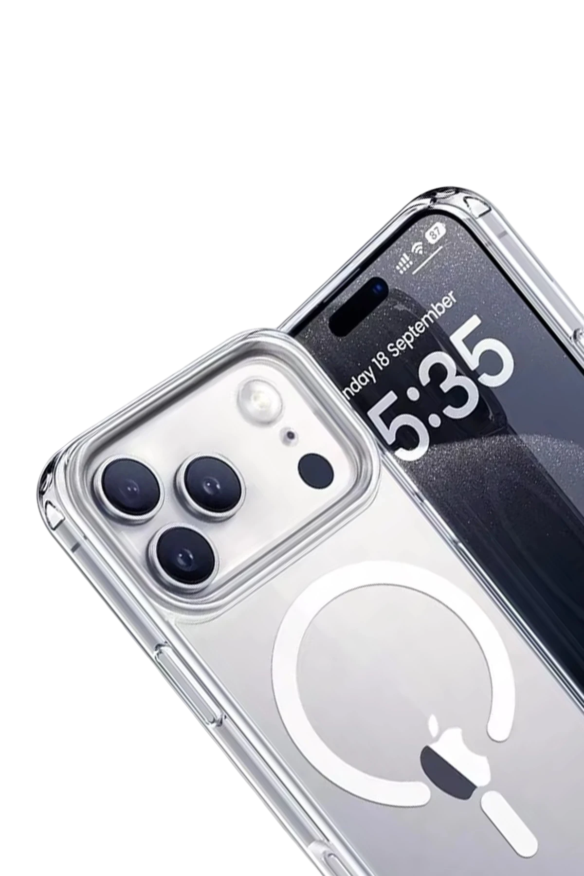 Yesido iPhone 17 Pro PC03 Ace Şeffaf Magsafe Telefon Kılıfı