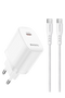 Yesido YC105 20W Type-C Çıkışlı 1M Type-C to Type-C Kablolu PD Hızlı Şarj Cihazı