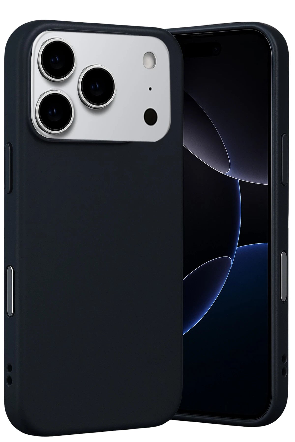 Cepax iPhone 17 Pro Nano içi Kadife Silikon Telefon Kılıfı