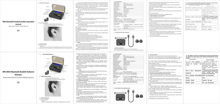 Cepax BTK-ZR53 Bluetooth Kulaklık