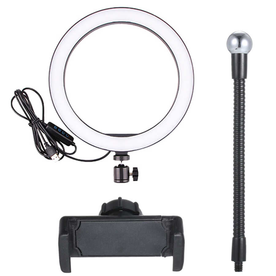 Cepax CXB-260 Işıklı Telefon Tutucu Ring Light - 1