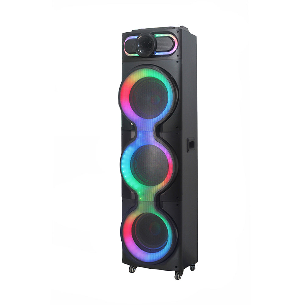 Cepax GD-3126 Dijital LED Göstergeli Mikrofonlu RGB TWS Üçlü 10 inç Stereo Bass Kablosuz Karaoke Hoparlör