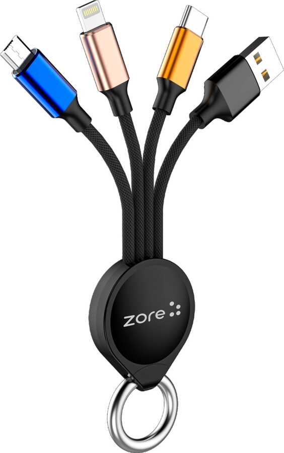 Cepax OKS 3 in 1 Usb Şarj Kablosu (Type-C, Micro, Lightning)