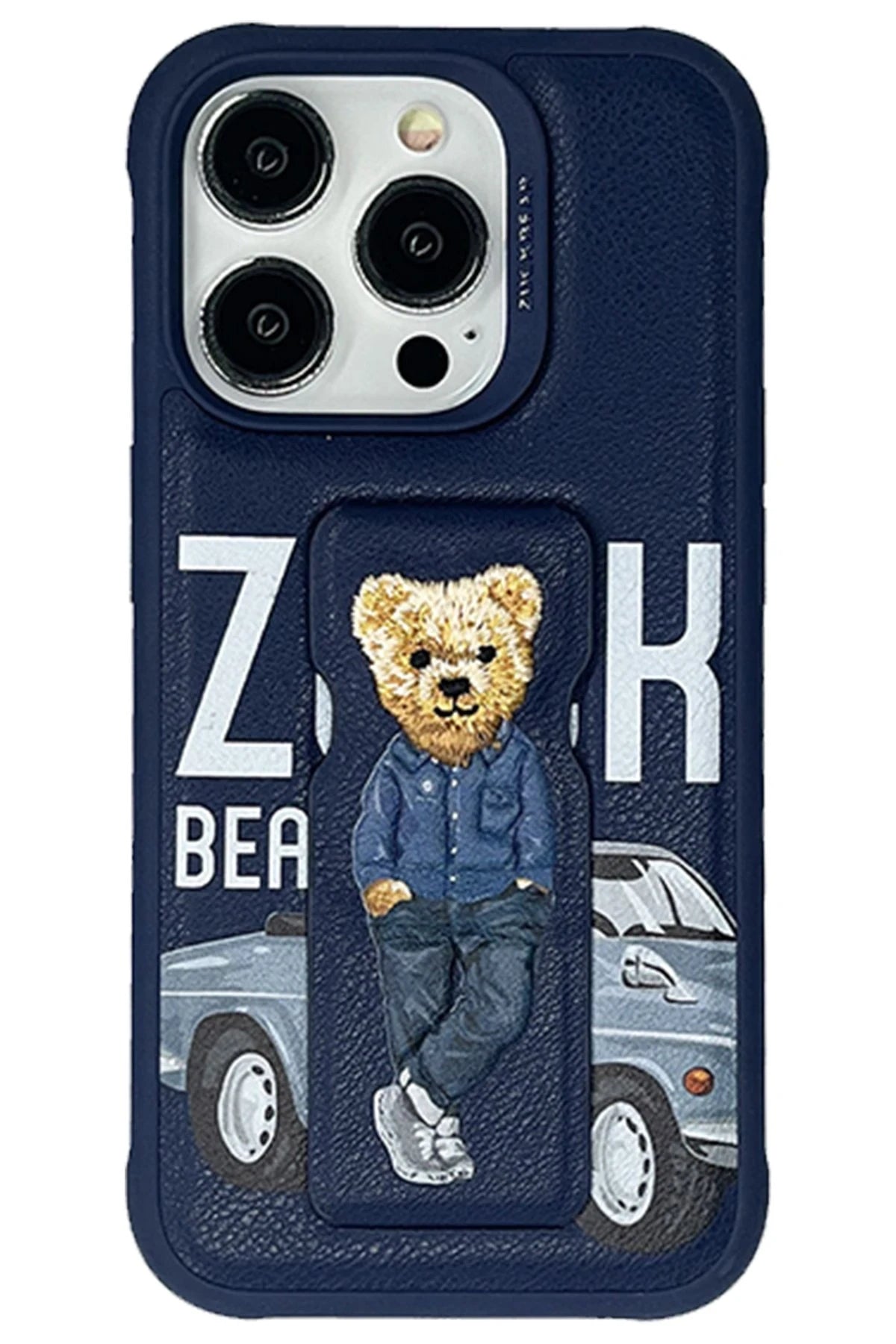 ZuckBear iPhone 15 Pro Claude Standlı Telefon Kılıfı