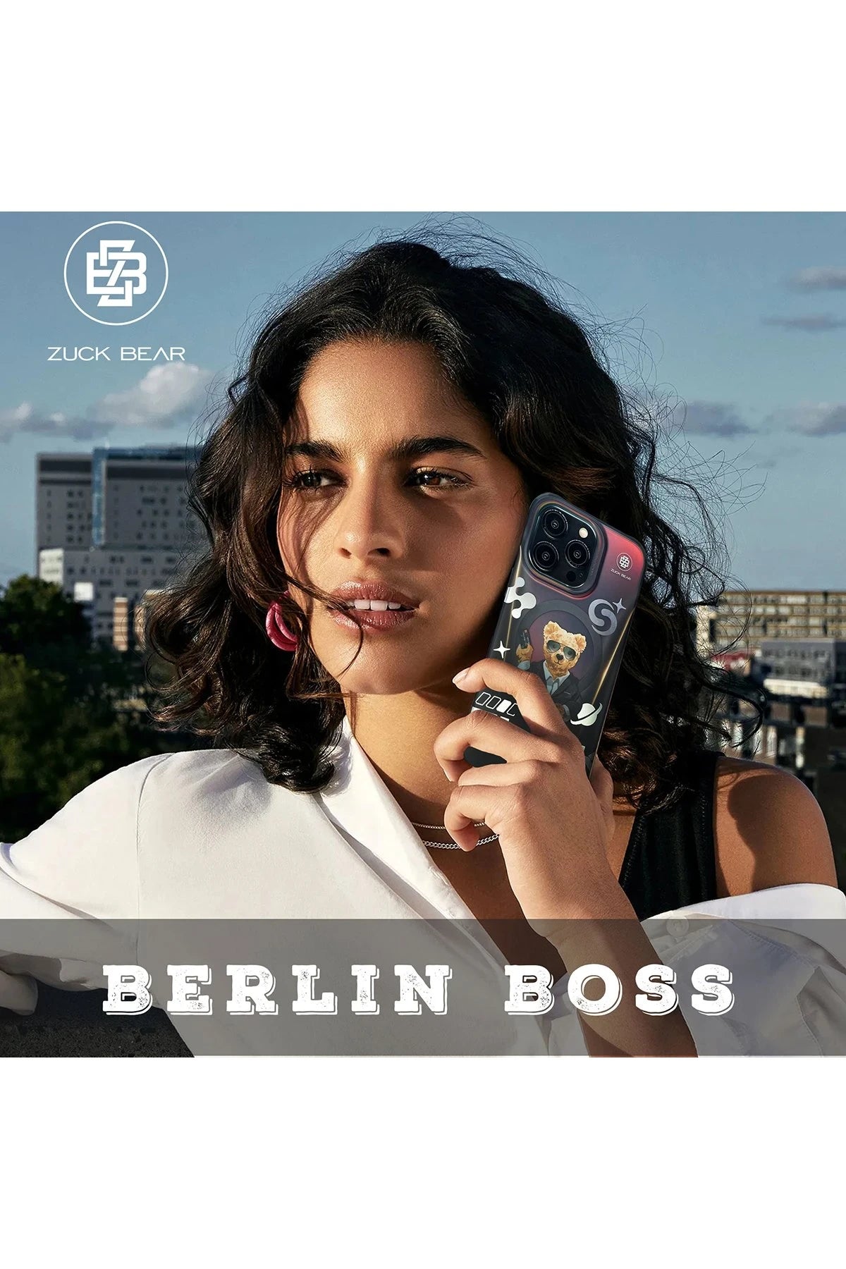 ZuckBear iPhone 15 Pro Max Berlin Boss Magsafe Telefon Kılıfı