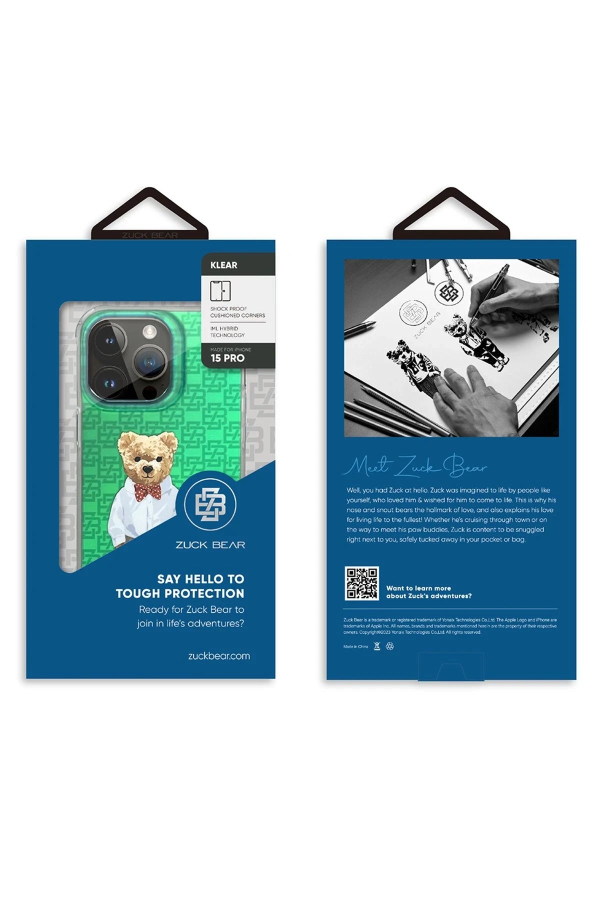 ZuckBear iPhone 15 Pro Max French Riviera Chic Telefon Kılıfı