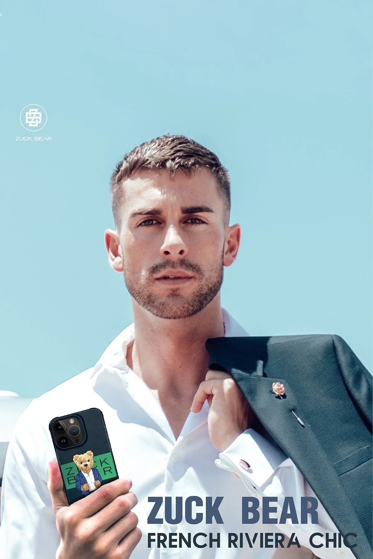 ZuckBear iPhone 15 Pro Max French Riviera Chic Telefon Kılıfı