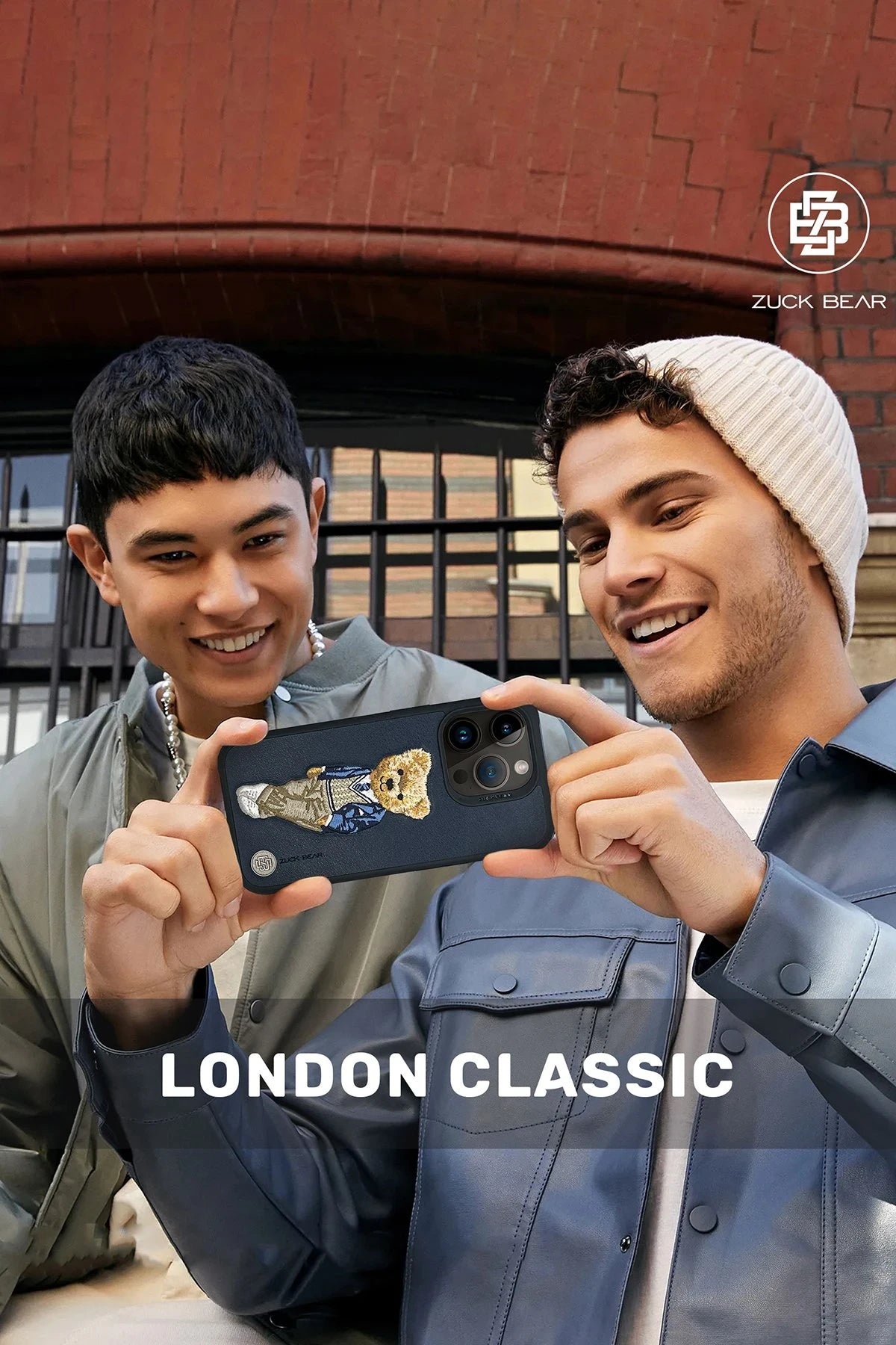 ZuckBear iPhone 15 Pro Max London Classic Telefon Kılıfı