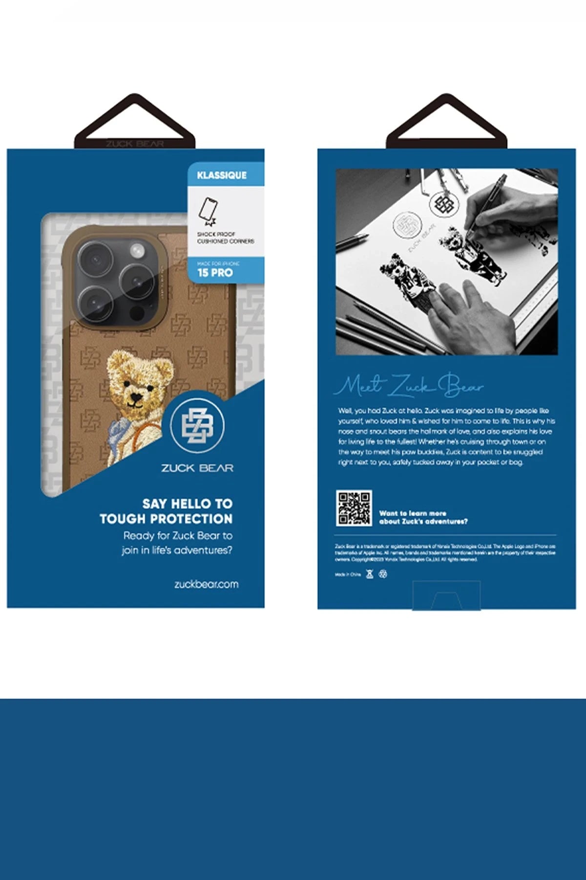 ZuckBear iPhone 15 Pro Max Paris Gentleman Telefon Kılıfı