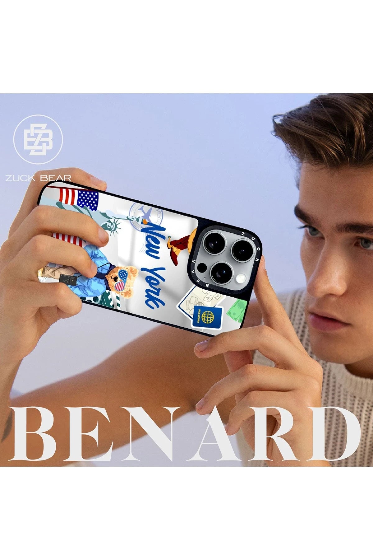 ZuckBear iPhone 16 Benard Mirror Magsafe Telefon Kılıfı