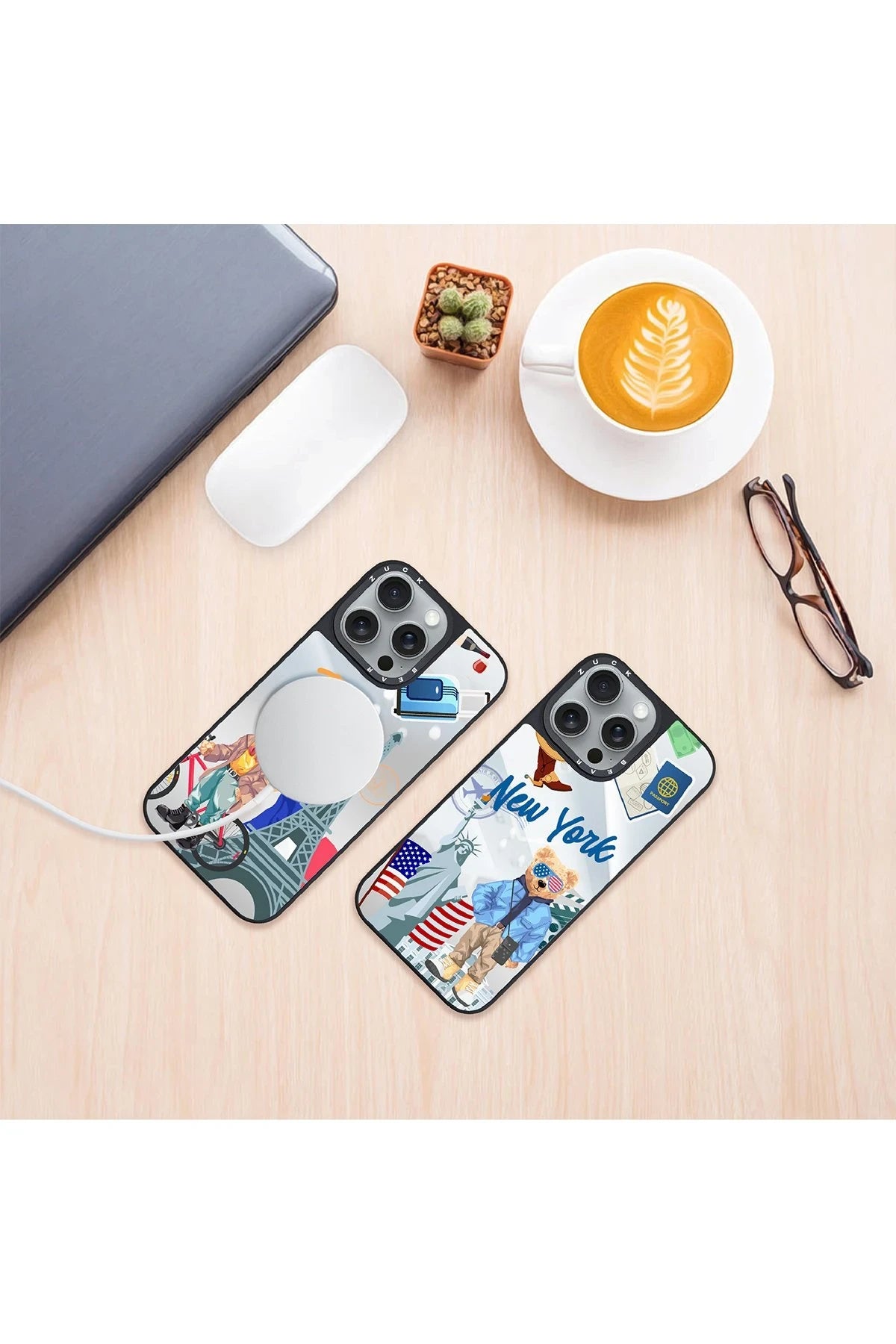 ZuckBear iPhone 16 Pro Max Benard Mirror Magsafe Telefon Kılıfı